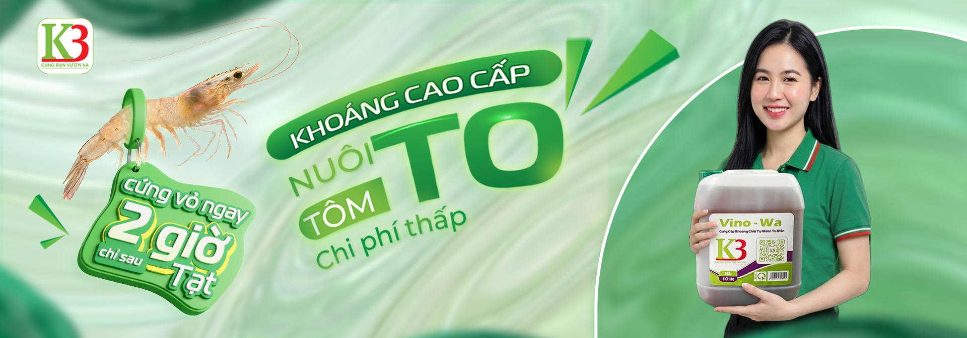 Khoáng K3. khoáng chgo tôm