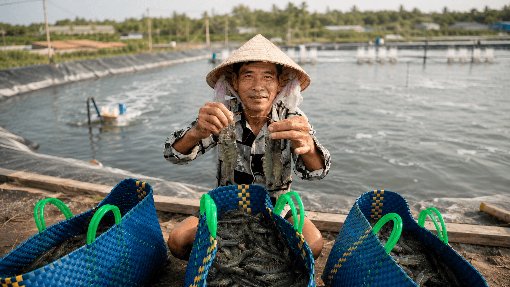thu tôm đạt kết quả cao
