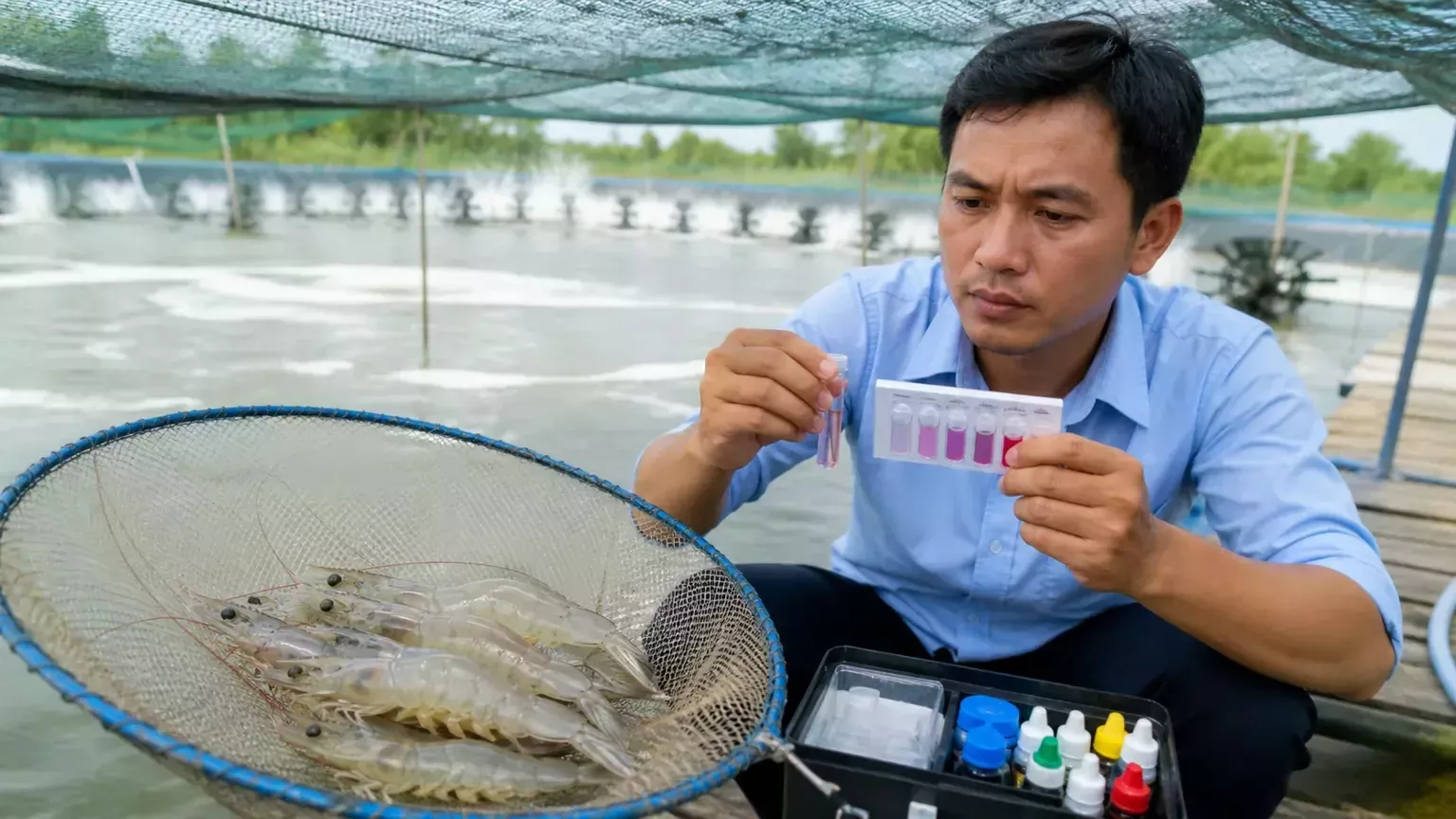 tôm mềm vỏ cong thân