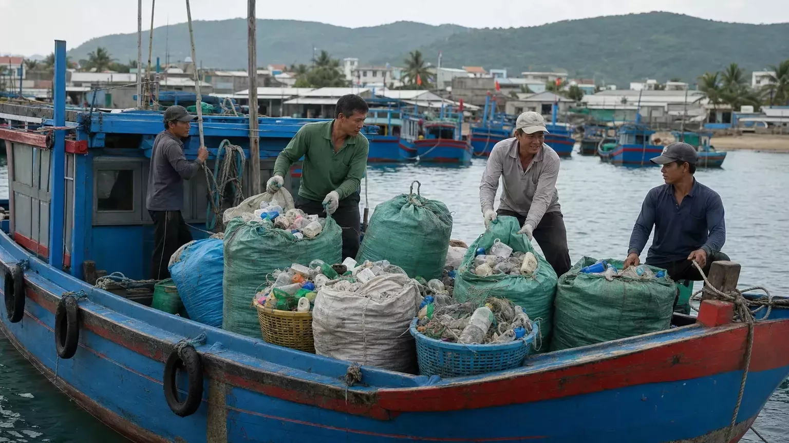 Bình Định: Tàu Cá Đầu Tiên Mang Rác Nhựa Về Bờ - Một Bước Tiến Quan Trọng trong Quản lý Môi Trường