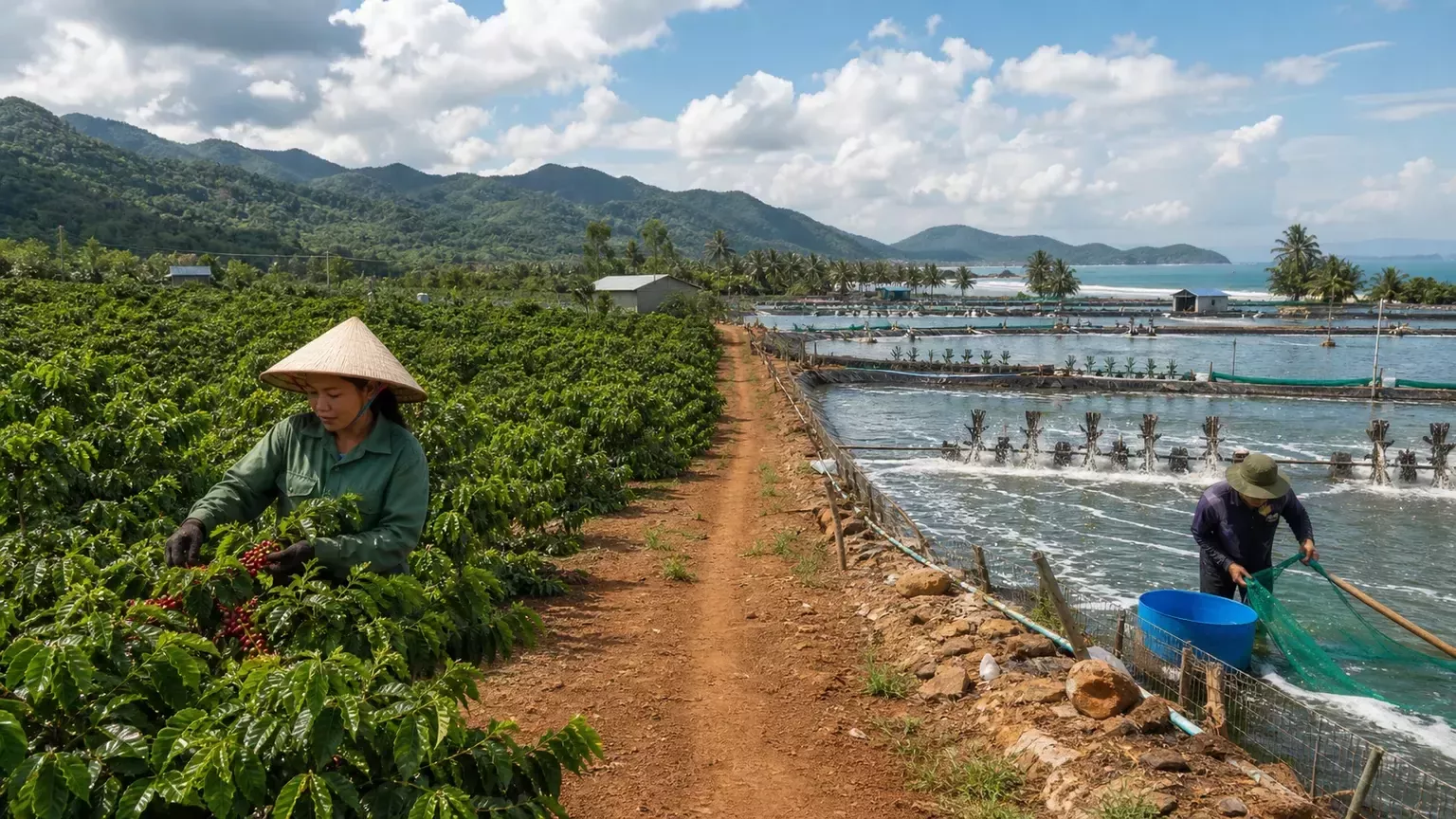 Phát Triển Cà Phê và Ngành Tôm: Định Hướng Mới từ Chính Phủ Việt Nam